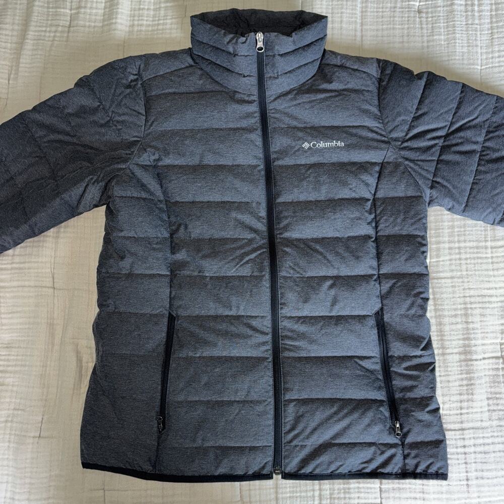 Columbia Sportswear Women's Gray Jacket Medium Zip Up Puffer